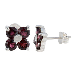 Ivana Red Elegant multiple Stud Earring