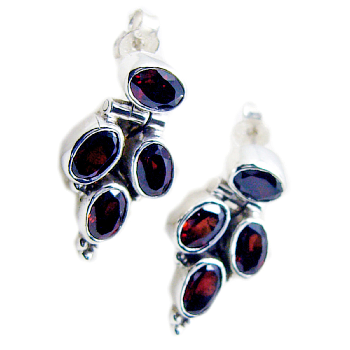Li Lee Red Featherlight multiple Stud Earring