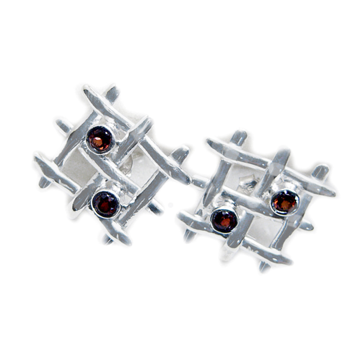 Luisa Red Featherlight multiple Stud Earring