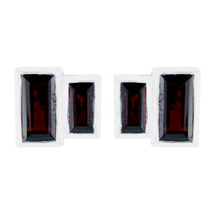 Renata Red Dainty multiple Stud Earring Garnet Red Stud