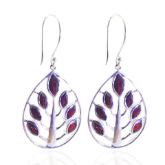 Micaela Red Classic multiple Dangle Earring Garnet Red Dangle