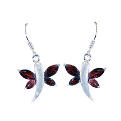 Victoria Red Featherlight multiple Dangle Earring Garnet Red Dangle