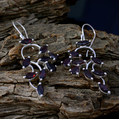 Eliza Red Edgy multiple Dangle Earring
