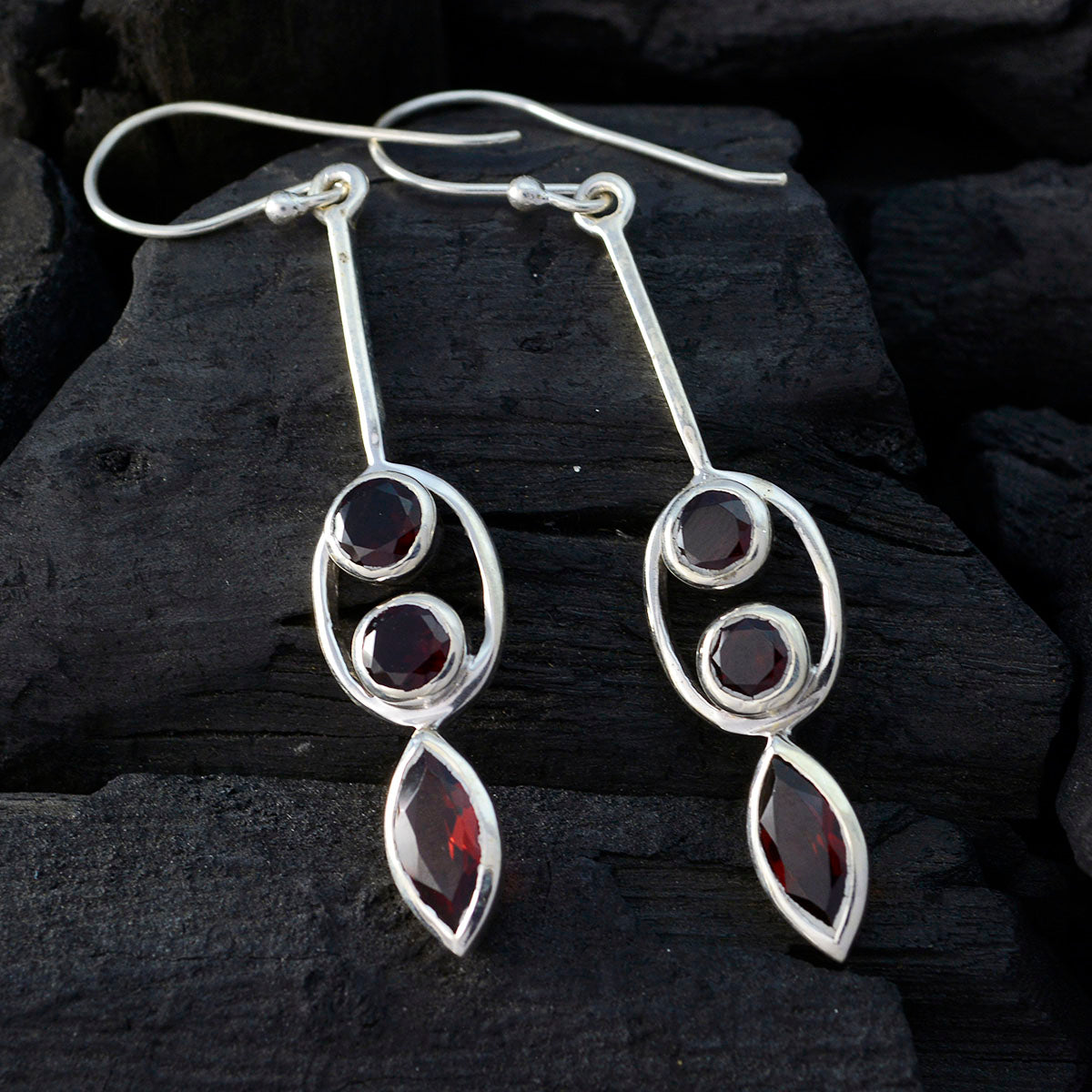 Emily Red Tiny multiple Dangle Earring