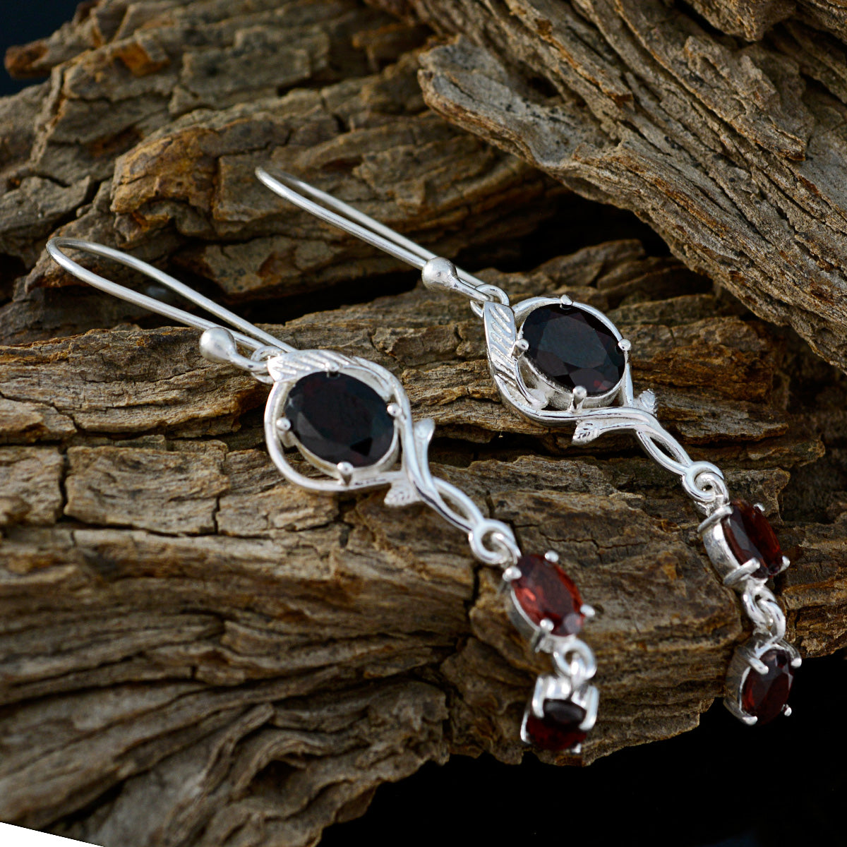 Ivy Red Slim multiple Dangle Earring