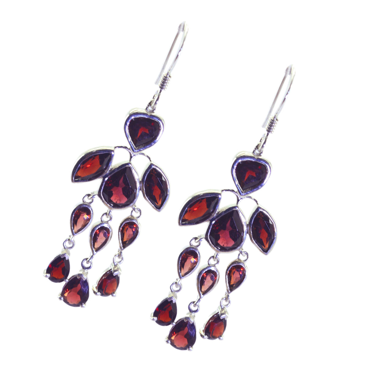 Chloe Red Mid weight multiple Dangle Earring