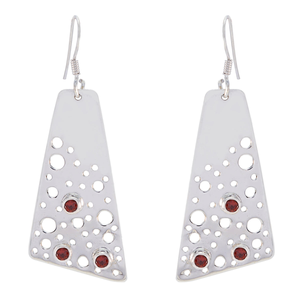 Xiu Red Featherlight multiple Dangle Earring Garnet Red Dangle