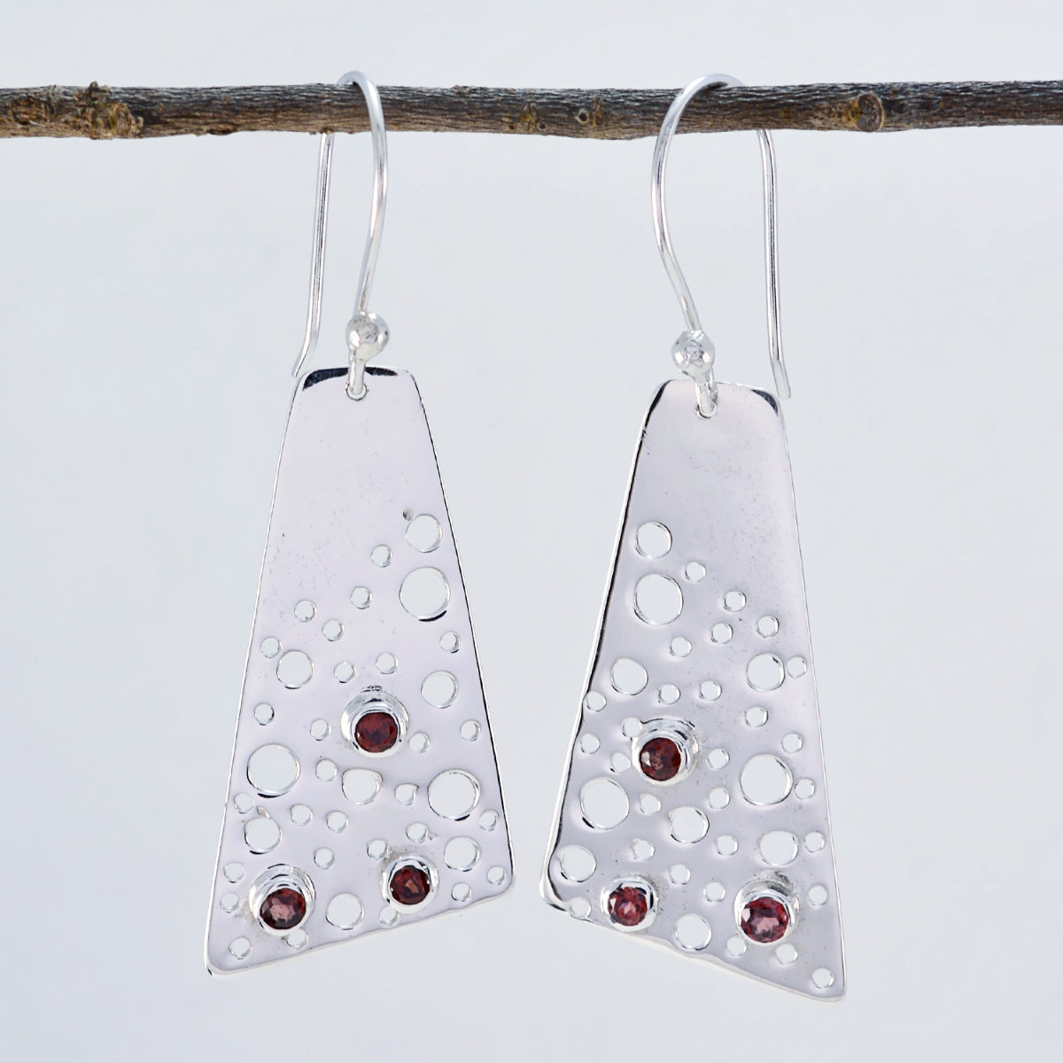 Xiu Red Featherlight multiple Dangle Earring