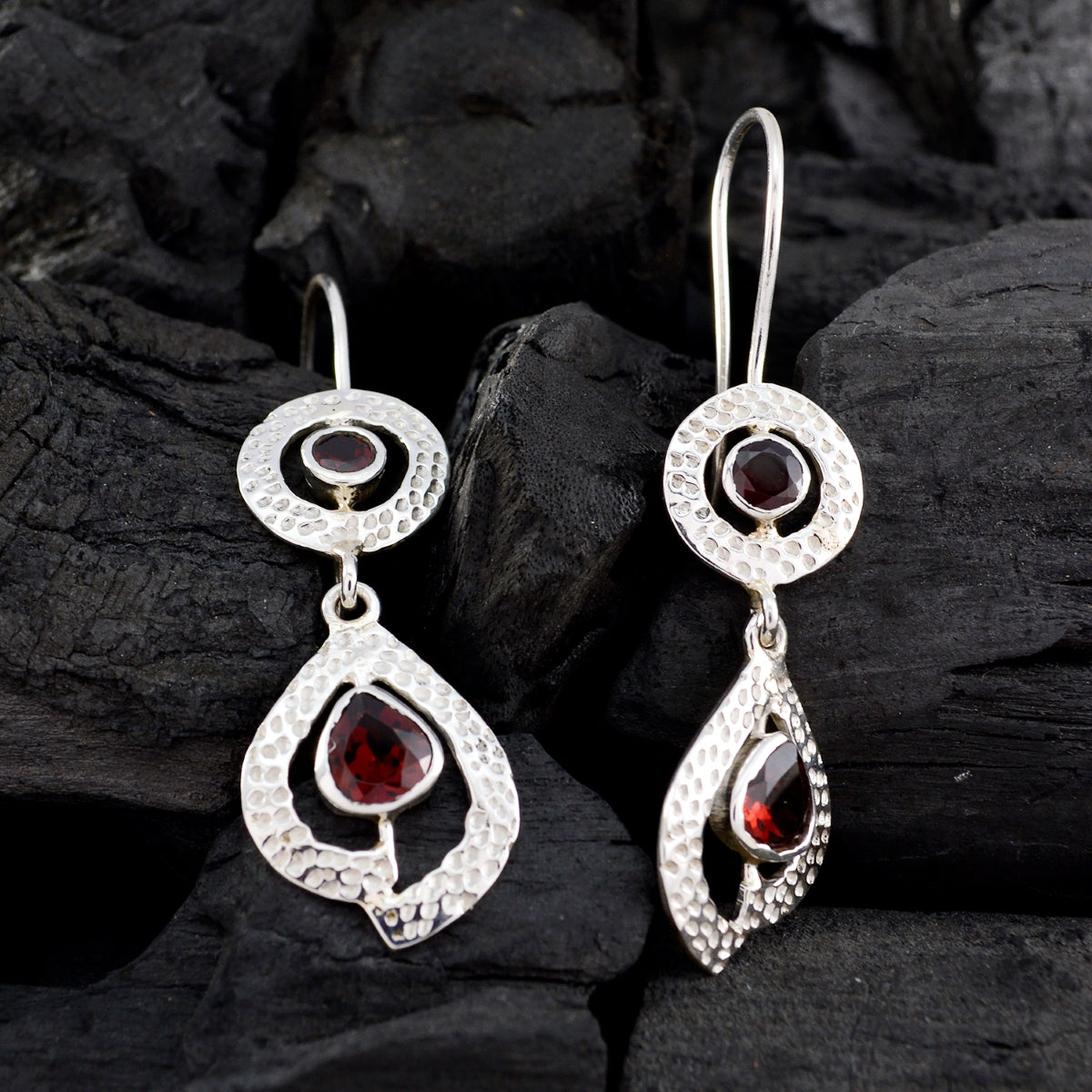 Nella Red Mid weight multiple Dangle Earring