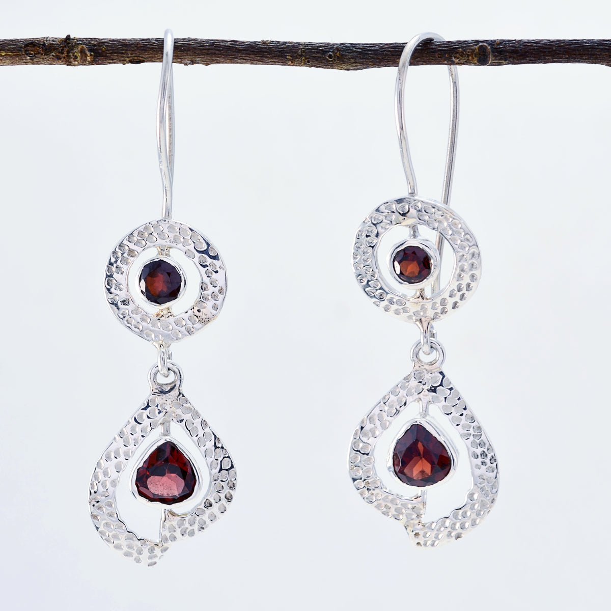 Nella Red Mid weight multiple Dangle Earring