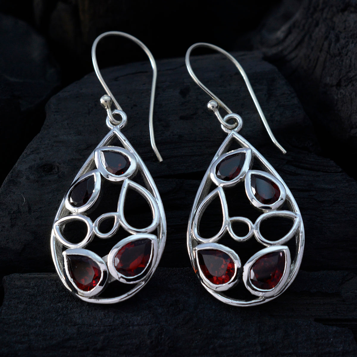 Teresa Red Classic multiple Dangle Earring