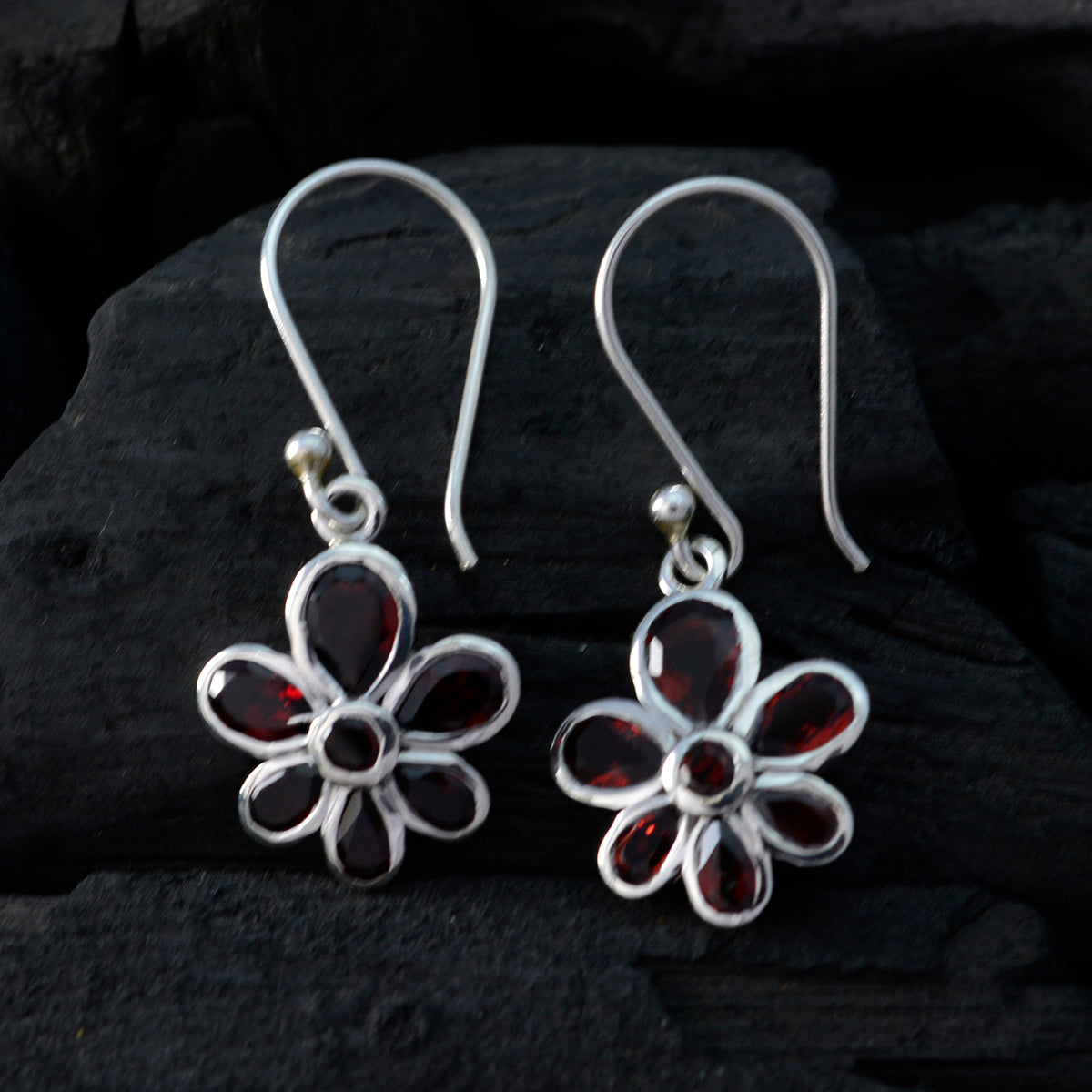 Li Lee Red Whisper thin multiple Dangle Earring