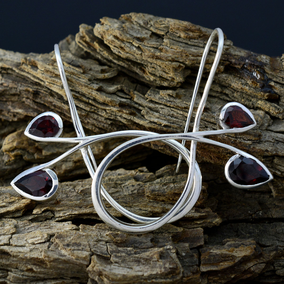Sakura Red Eye catching multiple Dangle Earring