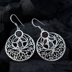 Ivy Red Edgy quarter Dangle Earring