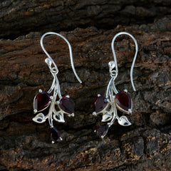 Camila Red Whisper thin Trilogy Dangle Earring