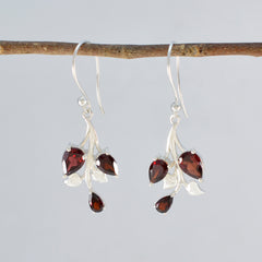 Camila Red Whisper thin Trilogy Dangle Earring