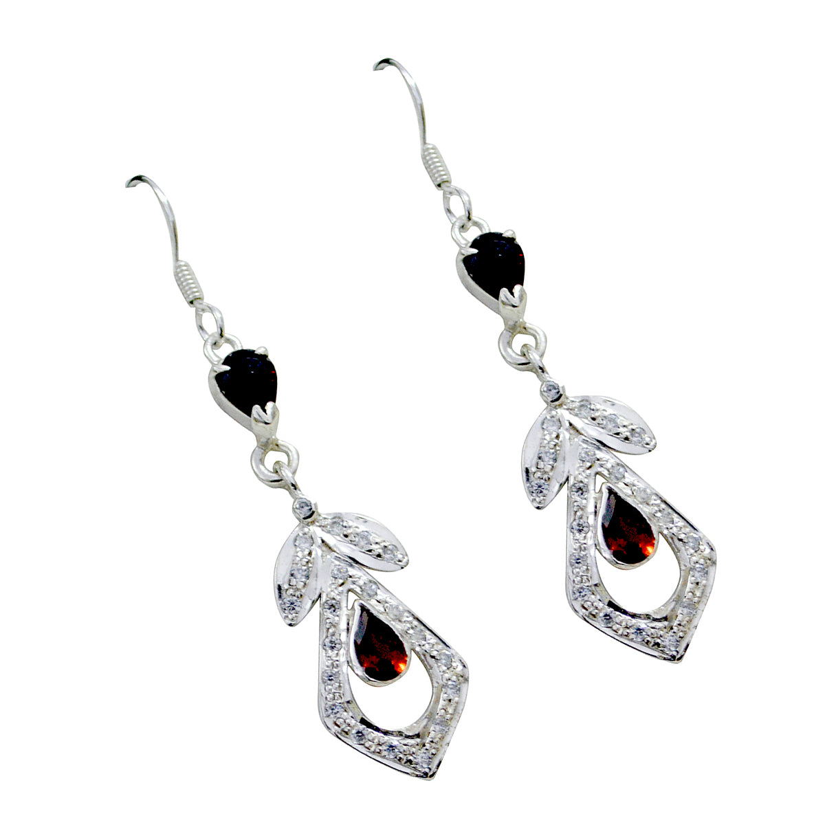 Yuki Red Dainty multiple Dangle Earring