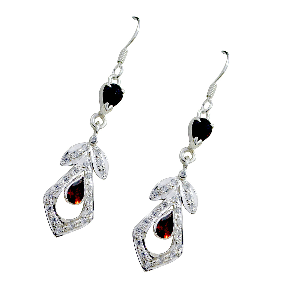 Yuki Red Dainty multiple Dangle Earring