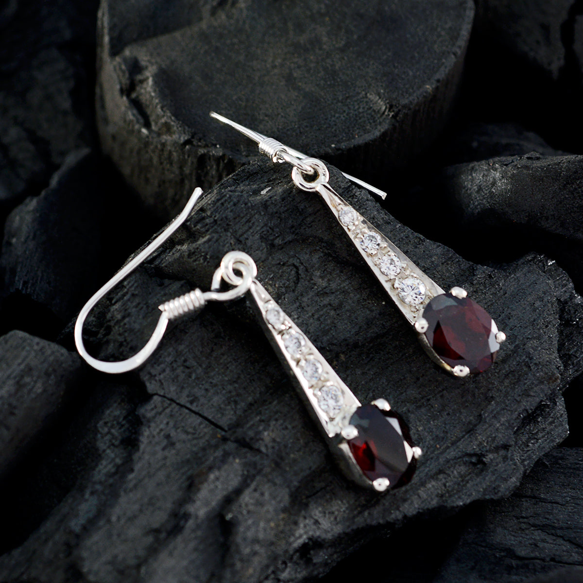 Amanda Red Delicate multiple Dangle Earring