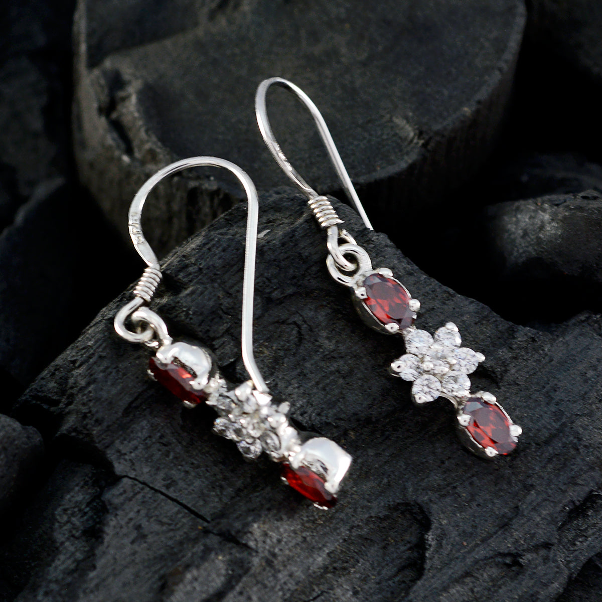 Andrea Red Elegant multiple Dangle Earring