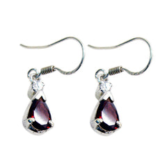 Ivy Red Delicate multiple Dangle Earring Garnet Red Dangle