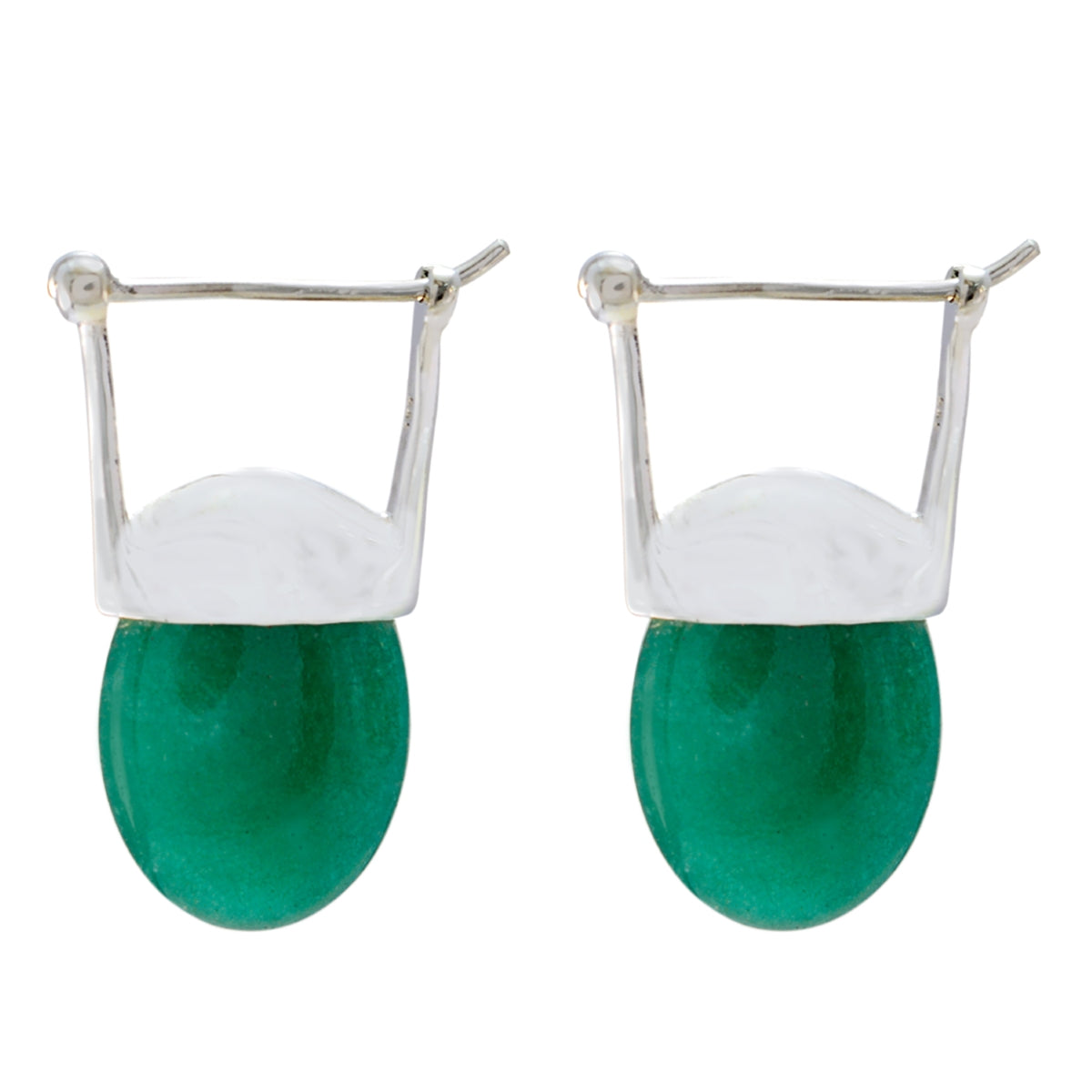 Clara Green Essential Solitaire Dangle Earring Green Onyx Green Dangle