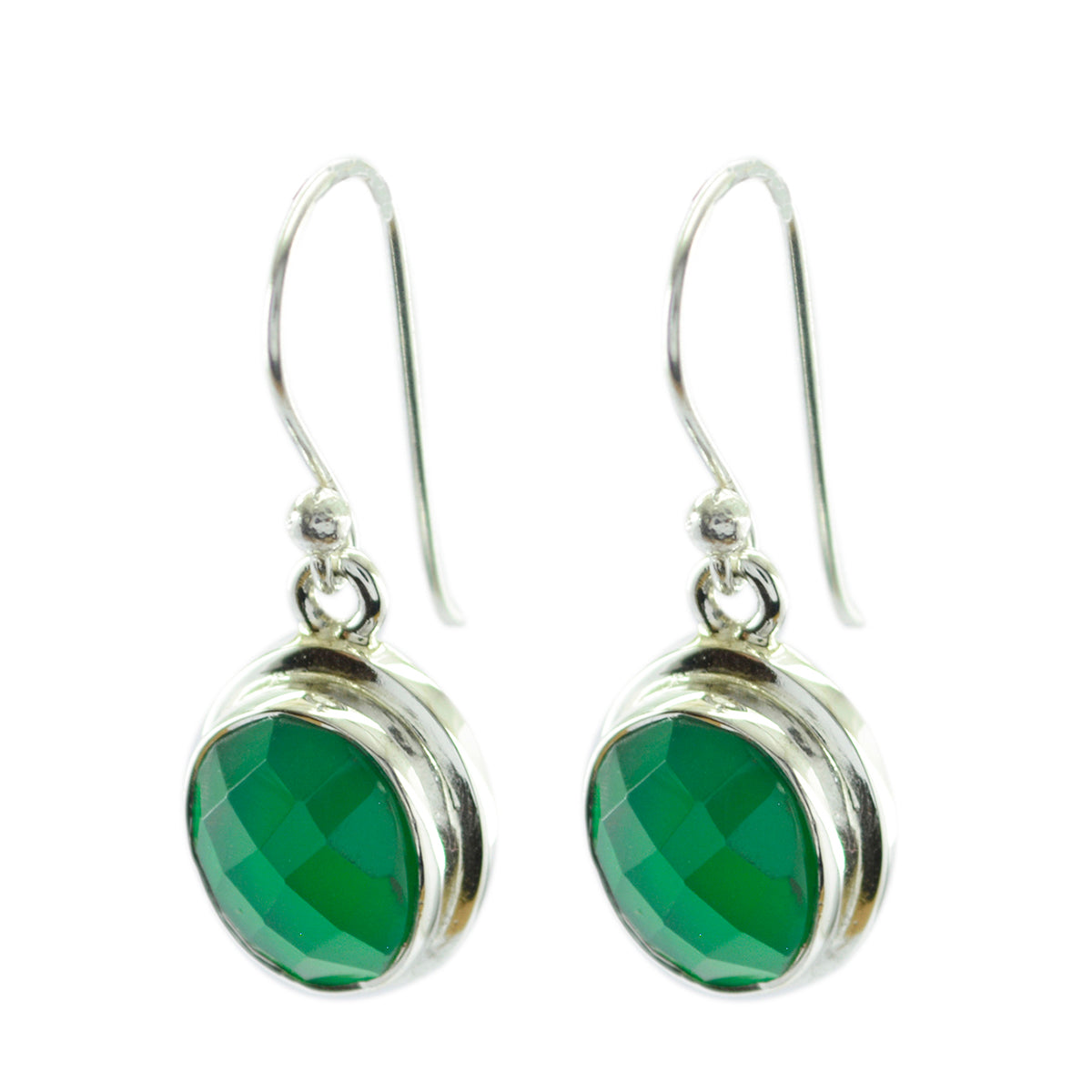 Isadora Green Dainty multiple Dangle Earring Green Onyx Green Dangle
