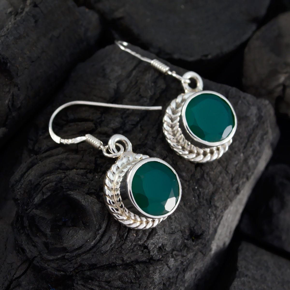 Joaquina Green Featherlight multiple Dangle Earring