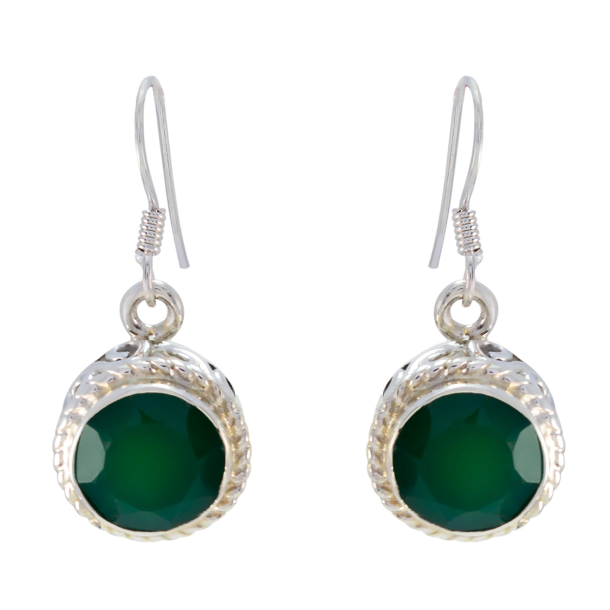 Mia Green Classic multiple Dangle Earring Green Onyx Green Dangle