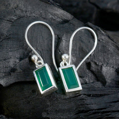 Lucia Green Dainty Solitaire Dangle Earring