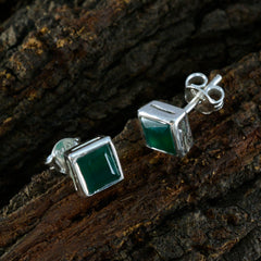 Amanda Green Delicate Solitaire Stud Earring