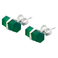 Lorena Green Delicate Solitaire Stud Earring