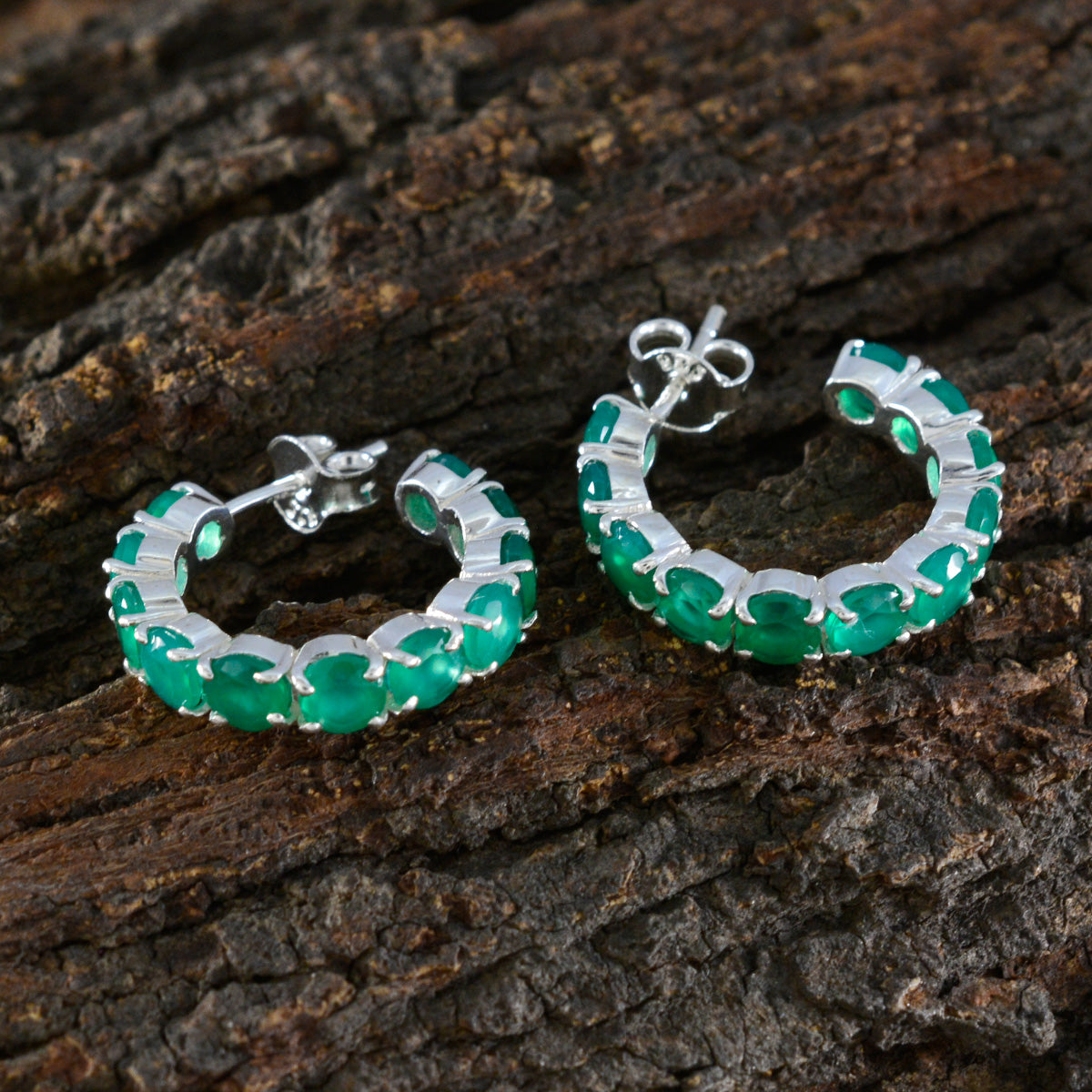 Isabella Green Slim multiple Stud Earring