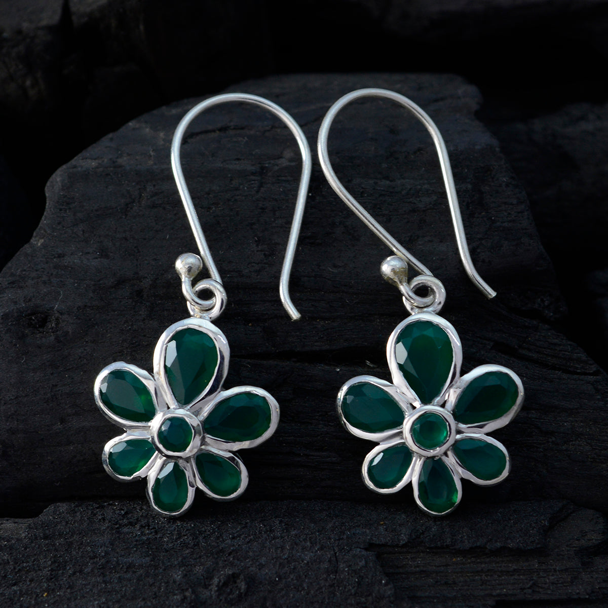 Ling Green Whisper thin multiple Dangle Earring