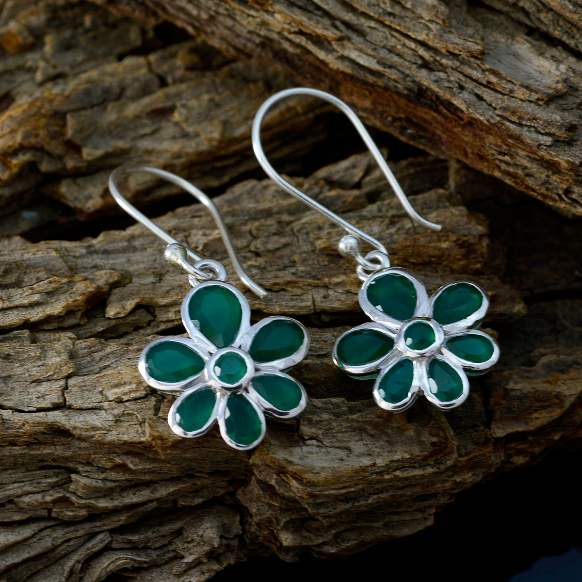 Ling Green Whisper thin multiple Dangle Earring