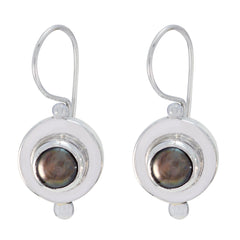 Lucia Grey Tiny multiple Dangle Earring Grey Peral Gray Dangle