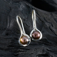 Victoria Grey Elegant Solitaire Dangle Earring