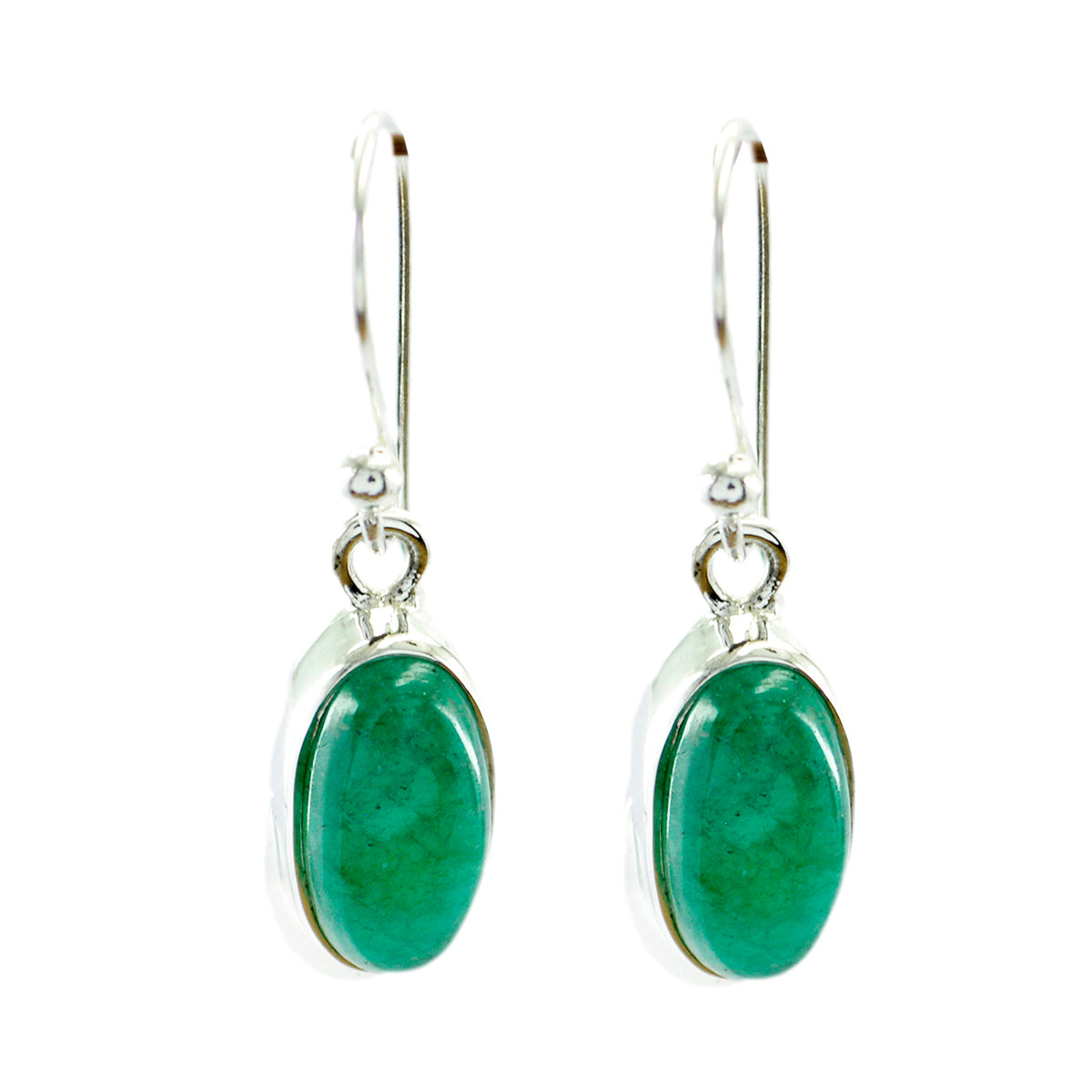 Mariana Green Classic Solitaire Dangle Earring Indian Emerald Green Dangle