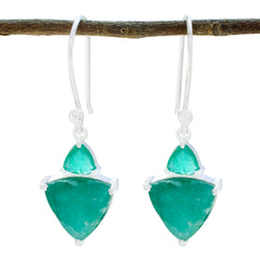 Zoe Green Whisper thin multiple Dangle Earring Indian Emerald Green Dangle