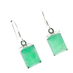 Noelia Green Tiny Solitaire Dangle Earring