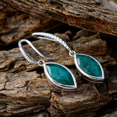 Rosa Green Delicate Solitaire Dangle Earring