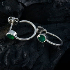 Isabella Green Delicate Solitaire Stud Earring