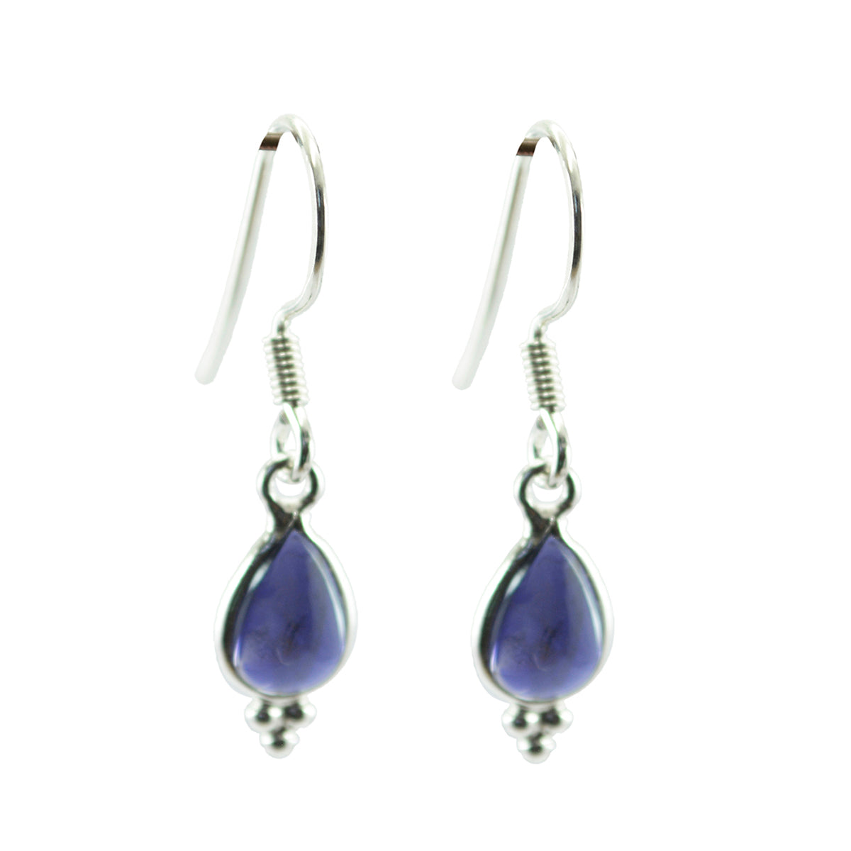 Lili Blue Elegant multiple Dangle Earring Iolite Blue Dangle