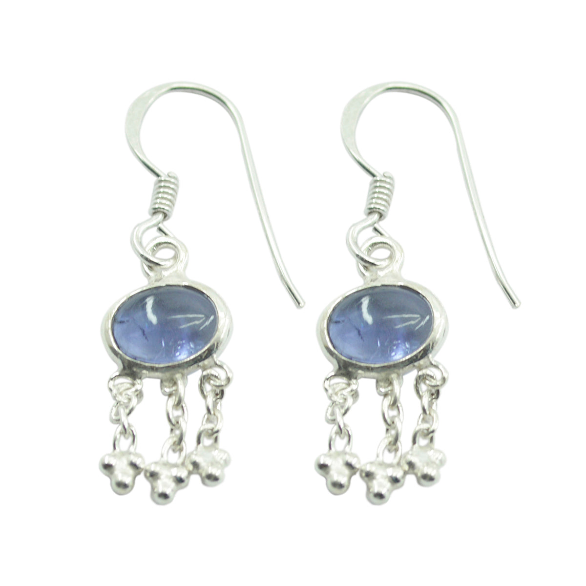 Addison Blue Dainty multiple Dangle Earring Iolite Blue Dangle