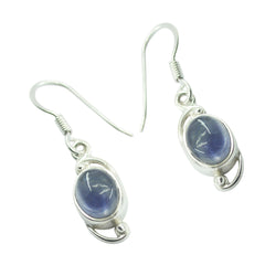 Aisha Blue Delicate Solitaire Dangle Earring