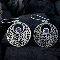 Alice Blue Eye catching Solitaire Dangle Earring