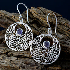 Alice Blue Eye catching Solitaire Dangle Earring