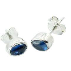 Alina Blue Elegant Solitaire Stud Earring