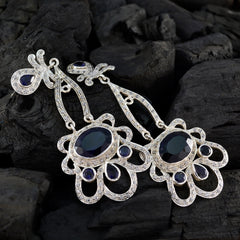Ayesha Blue Chunky multiple Dangle Earring