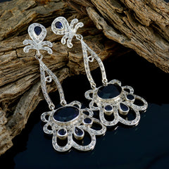 Ayesha Blue Chunky multiple Dangle Earring